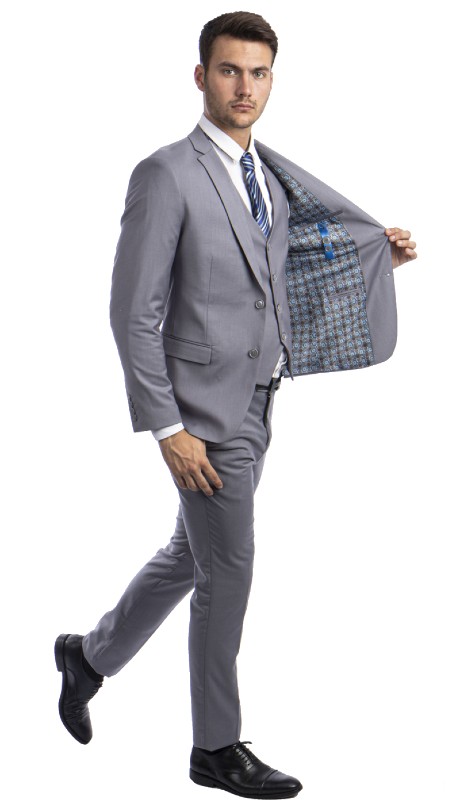 Sean Alexander Mens Suit M282SK-04- GREY 