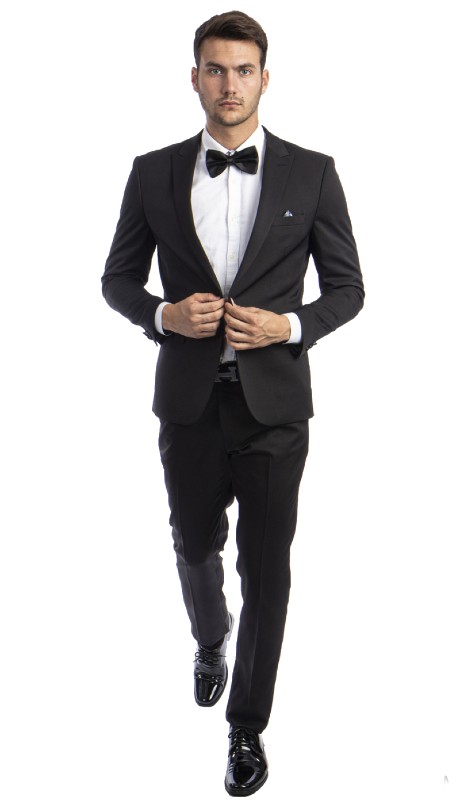 Tazzio Mens Suit M284SK-01-BLACK