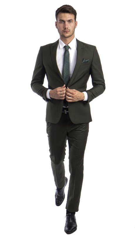 Tazzio Mens Suit M284SK-03-GREEN
