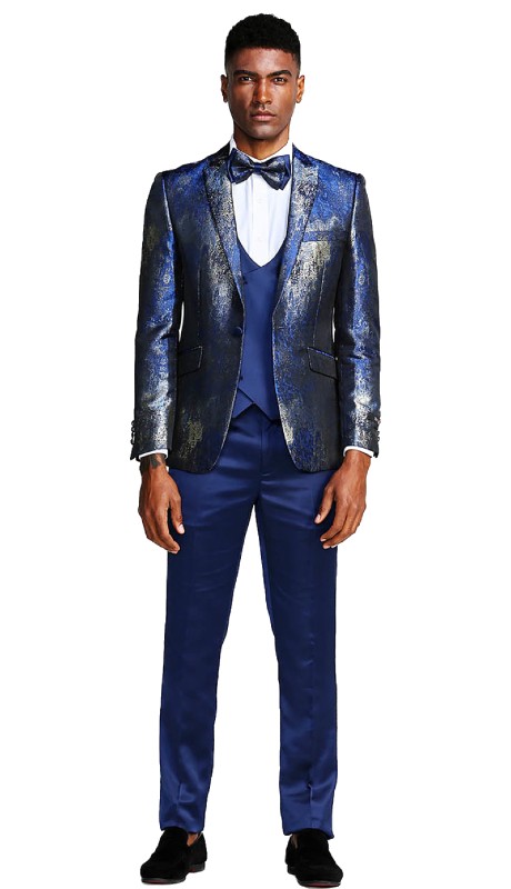 Tazzio Mens Suit M292SK-01-NAVY