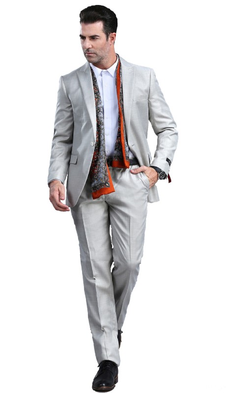 TAZZIO Mens Suit-M294S-01-Tan