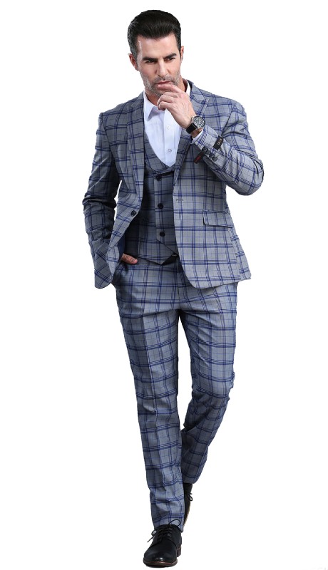 Tazzio Mens Suit M295SK-01-BLUE