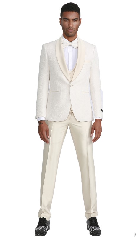 Tazzio Mens Suit M297SK-01-IVORY