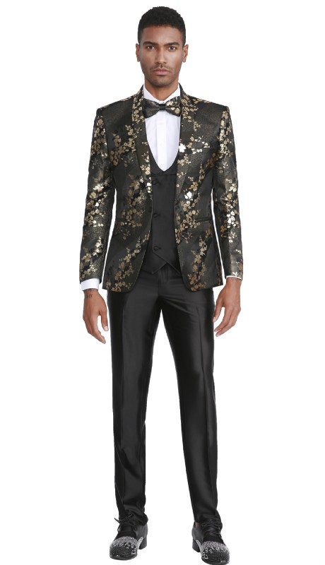 Tazzio Mens Suit M299SK-02-GOLD
