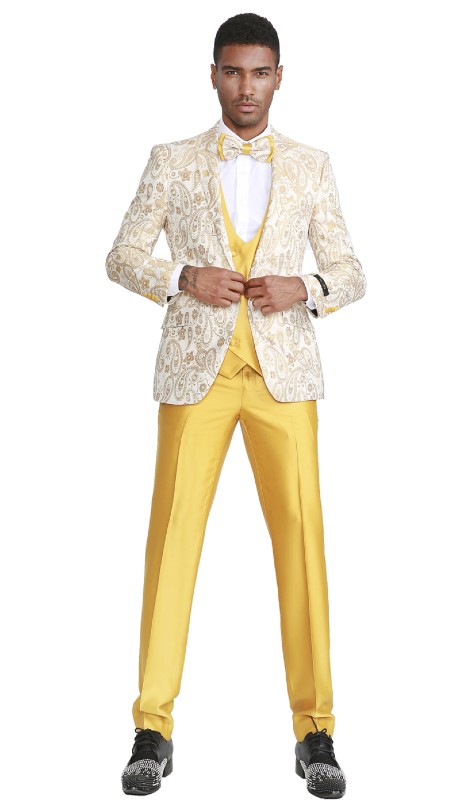 Tazzio Mens Suit M307SK-01-GOLD