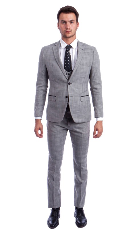 Sean Alexander Mens Suit M316SK-01-LIGHT-GRY