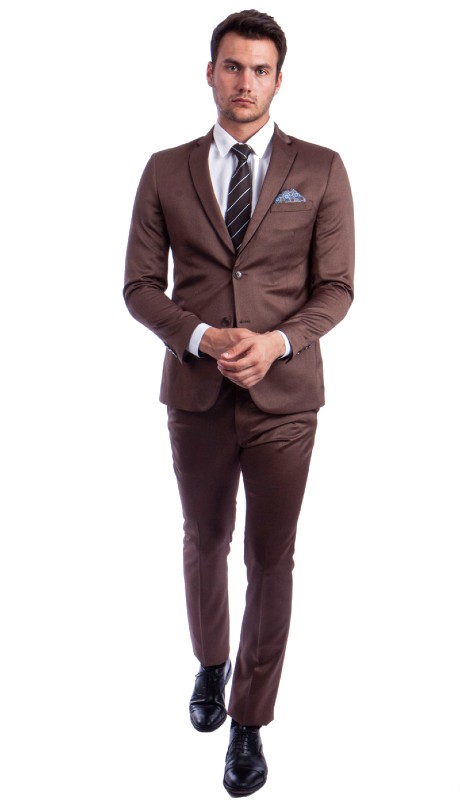 Sean Alexander Mens Suit M317SK-01-BROWN