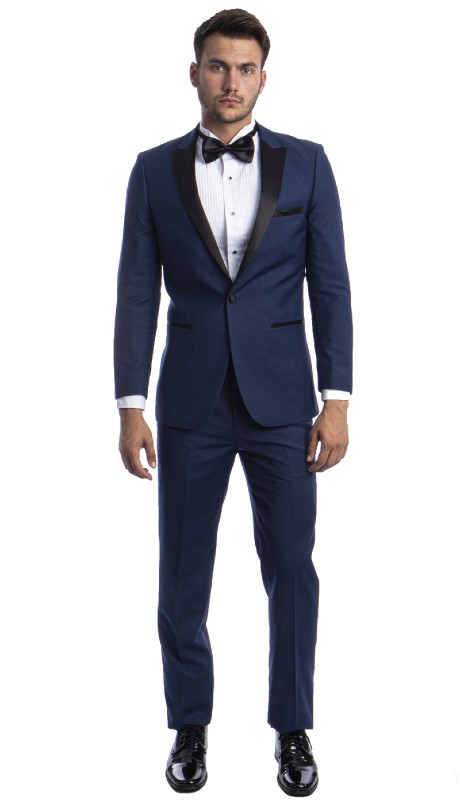 Bryan Michaels Mens Tuxedos MT182S-07-COBALT BLACK STAIN 