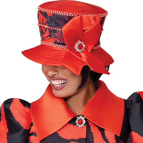 GMI 401022-RED-H-IH Church Hat