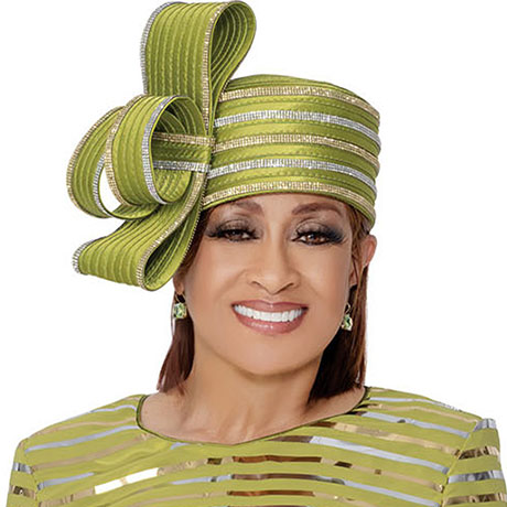 Dorinda Clark Cole 309821-GRN-H-IH Church Hat