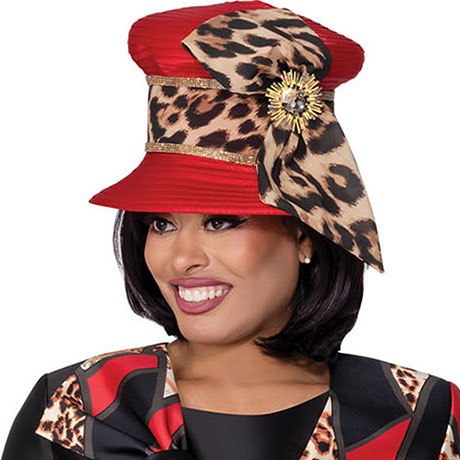 GMI 400563-RED-H-IH Church Hat