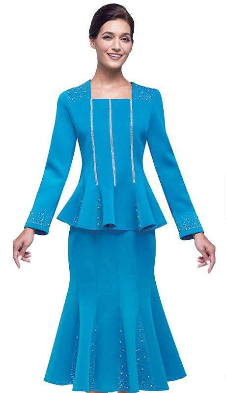 Serafina 4389-TBL Church Suit
