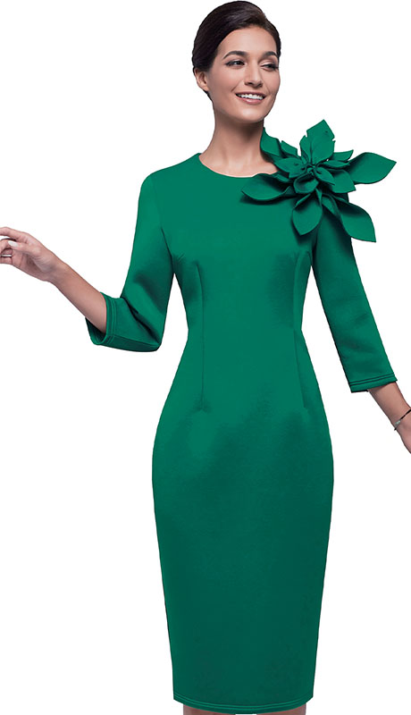 Serafina 6416-GRN Church Dress