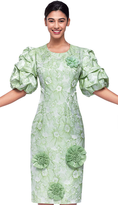 Serafina 6974-SGE Church Dress