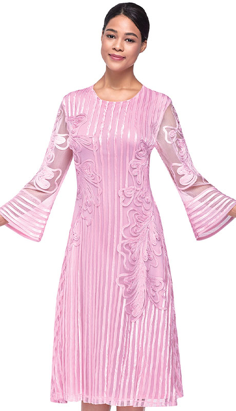 Serafina 6980-PNK Church Dress
