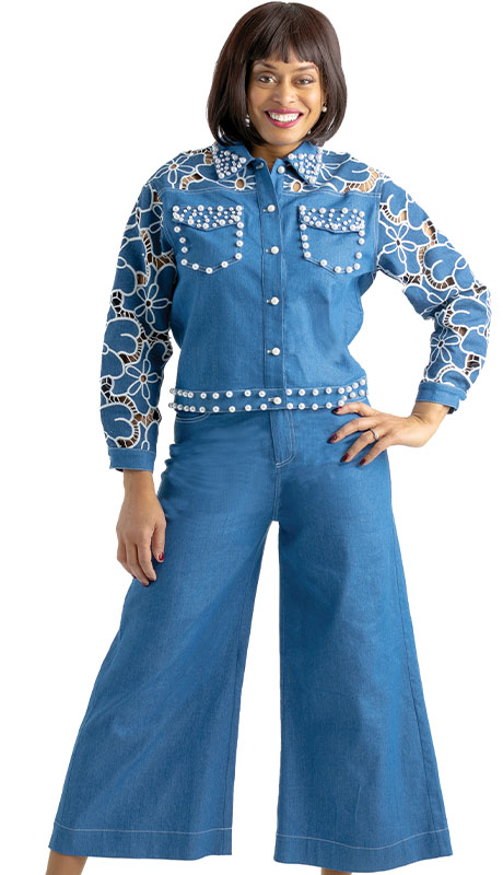 Sharz B London SBL8082 Church Pant Suit