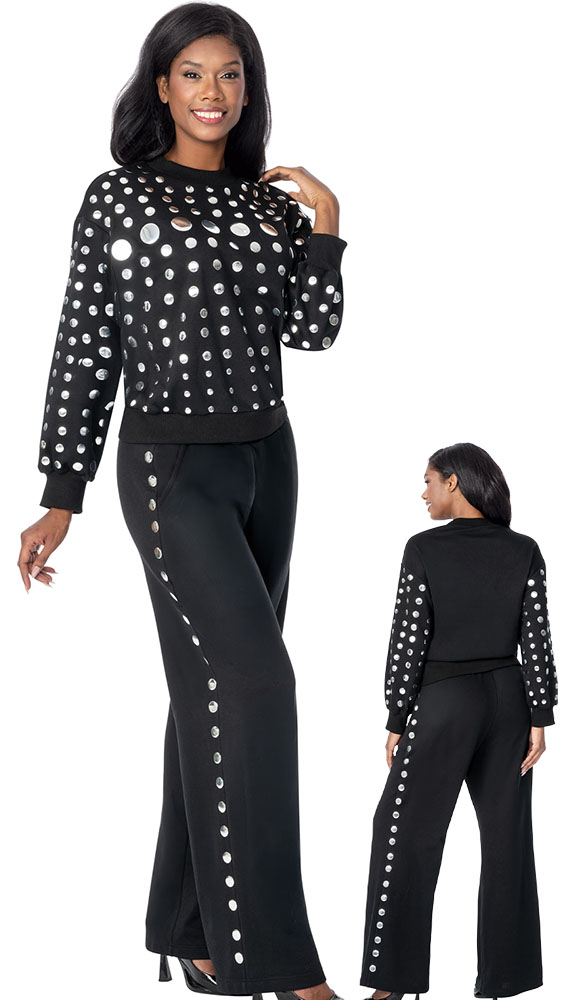 Sharz B London SBL8242-BLK Church Outfit