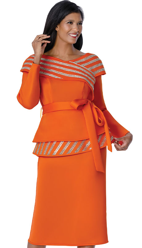 Stellar Looks SL600672-OWS Womens Church Suit