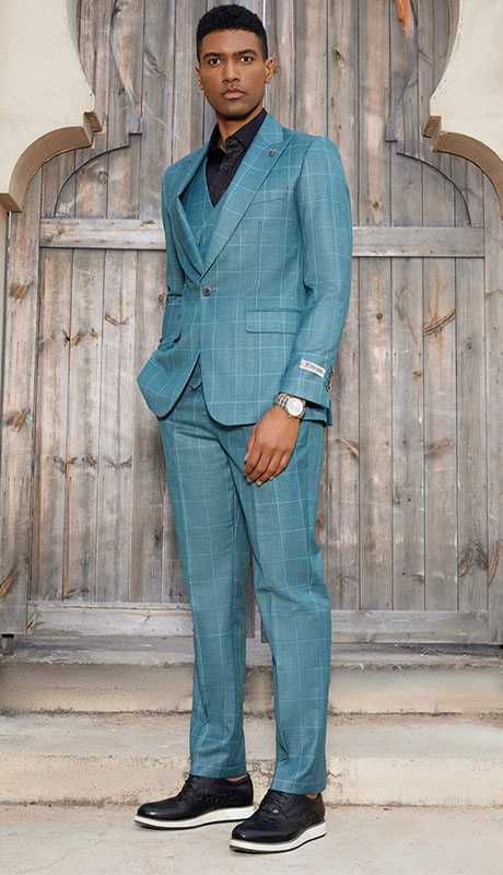 Stacy Adams SM146H1-GRN Mens Suit