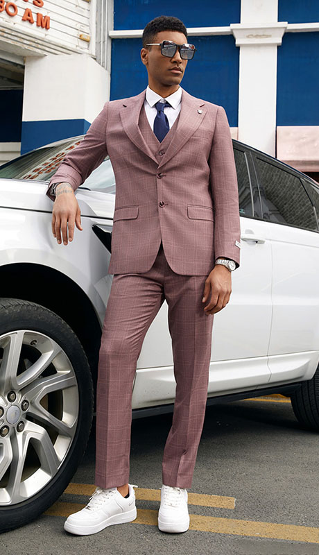 Stacy Adams SM152H1-LILAC-Mens Suit