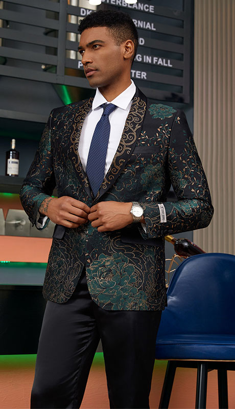 Stacy Adams SMJ818H1-GRN Mens Jacket