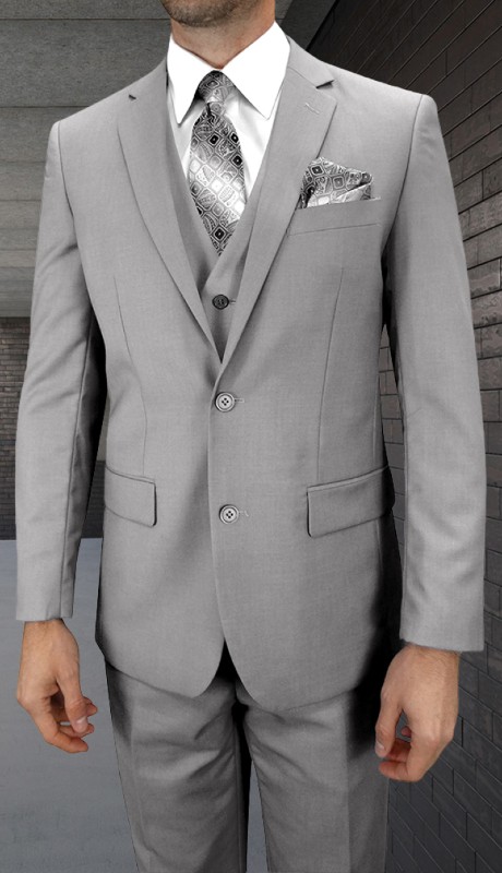 Mens Church Suit TS-2V-GR