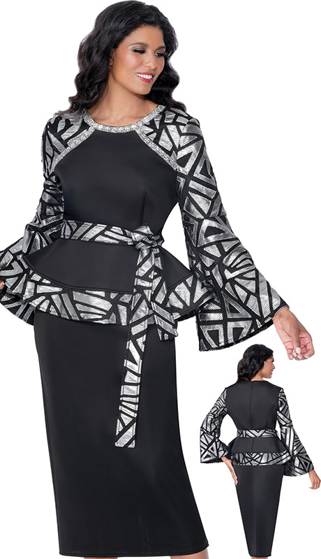 Stellar Looks SL600702-BWS-IH Womens Church Suit