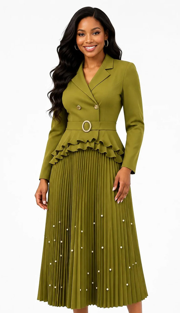 For Her 83457-LEM Ladies Church Dress
