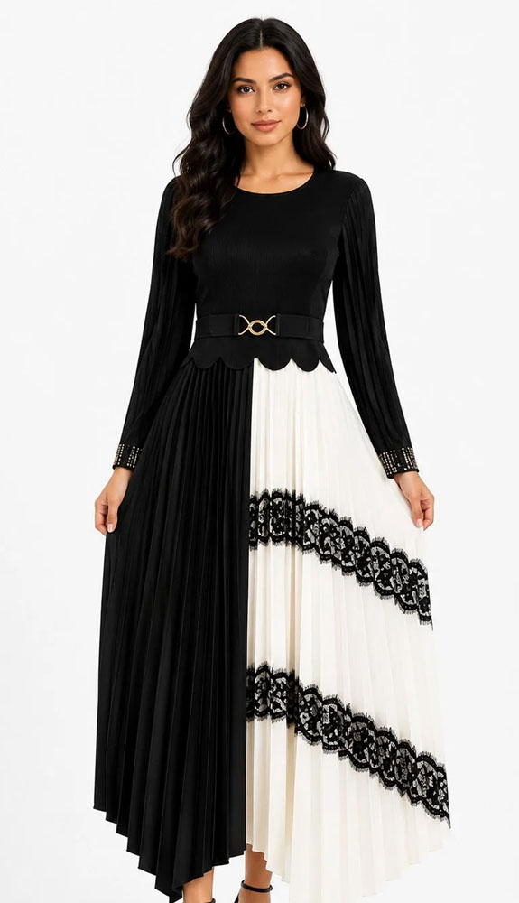 For Her 83451-BLK Ladies Church Dress