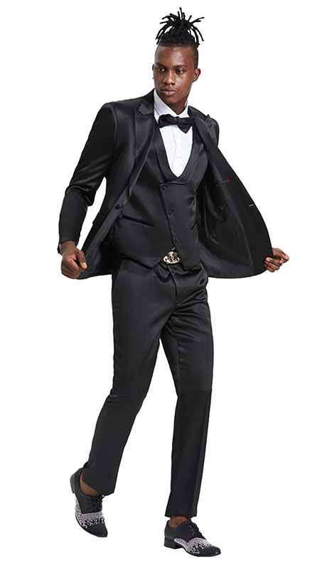 Tazzio Mens Suit-M390SK-01-Lavander