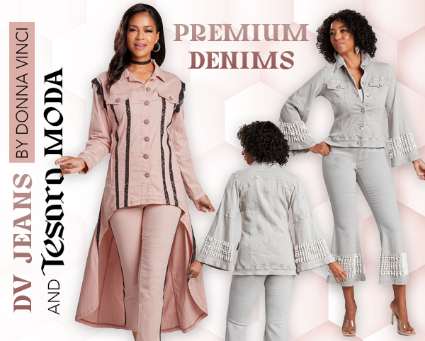 DV Jeans By Donna Vinci And Tesoro Moda Suits Fall And Holiday 2025