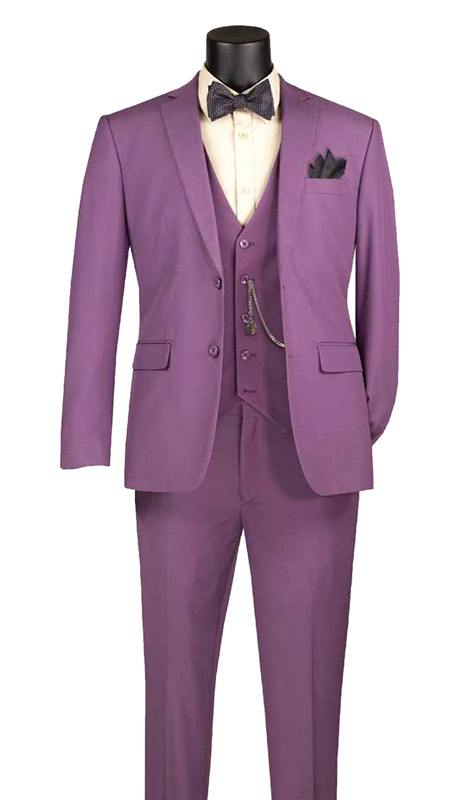Vinci Mens Suit SV2900-VIO