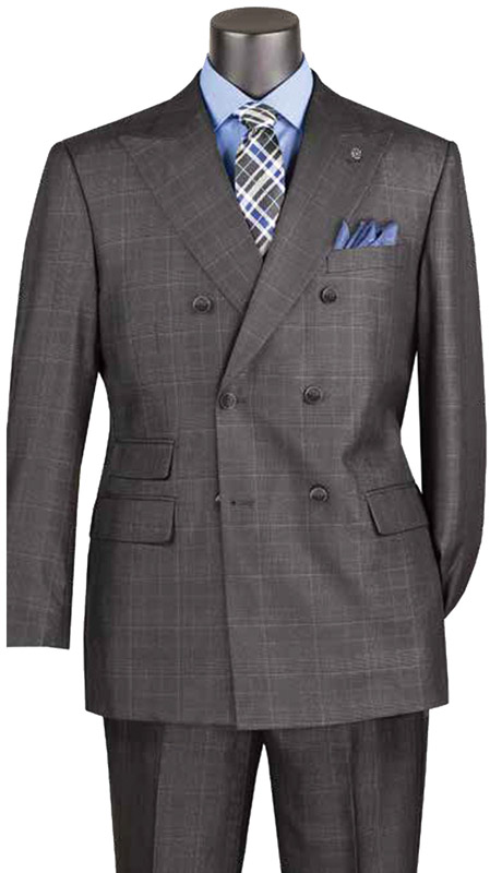 Vinci Mens Suit DRW-7-BLK