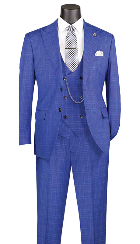 Vinci Mens Suit V2RW-16-BLU