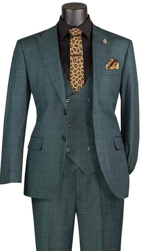 Vinci Mens Suit V2RW-16-GRN