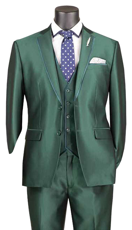 Vinci Mens Suit SV2D-1-GRN