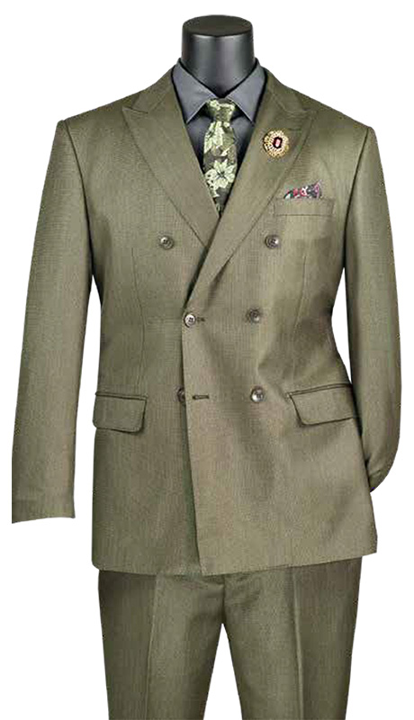 Vinci Mens Suit DRK-5-GRN