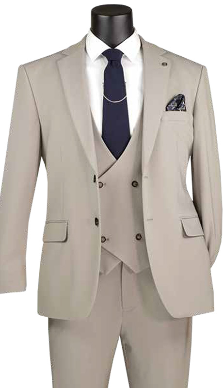 Vinci Mens Suit MV2K-3-TAN