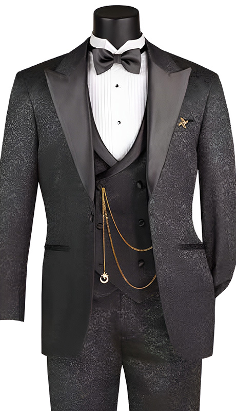 Vinci Mens Suit F-TVMF-2-BLK