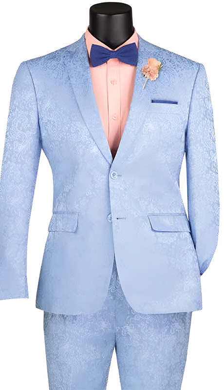 Vinci Mens Suit S2F-1-LBLU