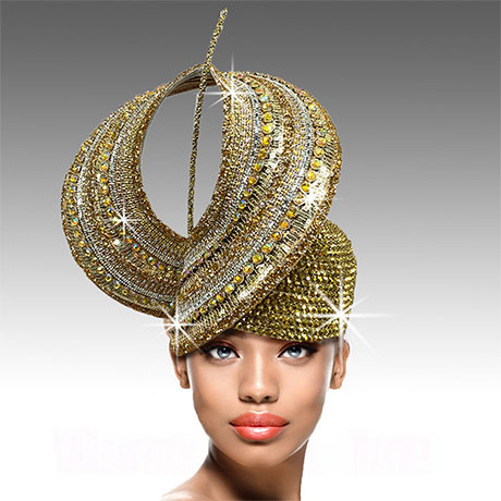 3040 WAKANDA Church Hat-GLD