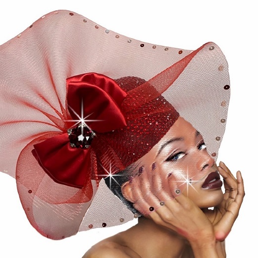 Church Hat 2818 EMMA-RE ( Crystal Bubble With Pinwheel )