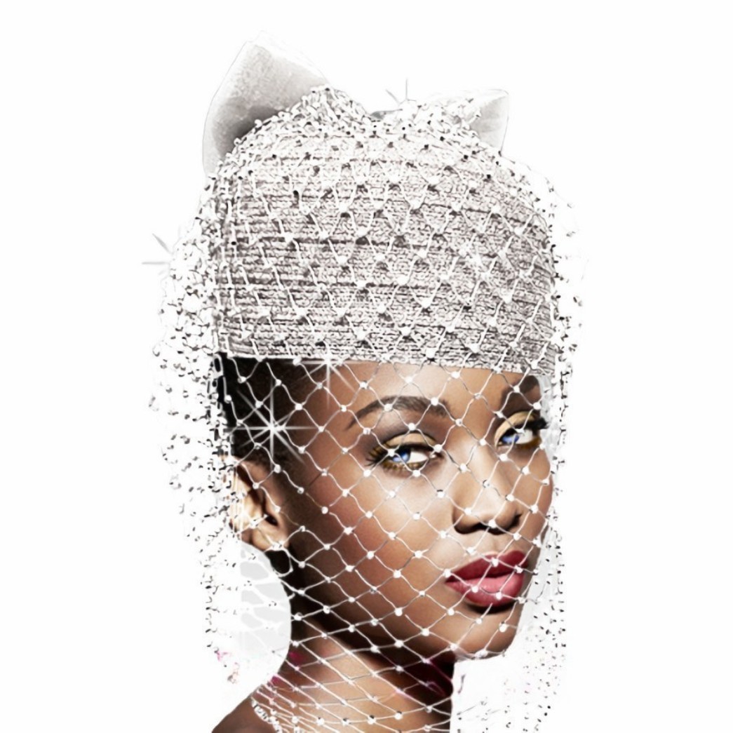 Church Hat 2889 GENIE-WH ( Crystal Veil Bubble )