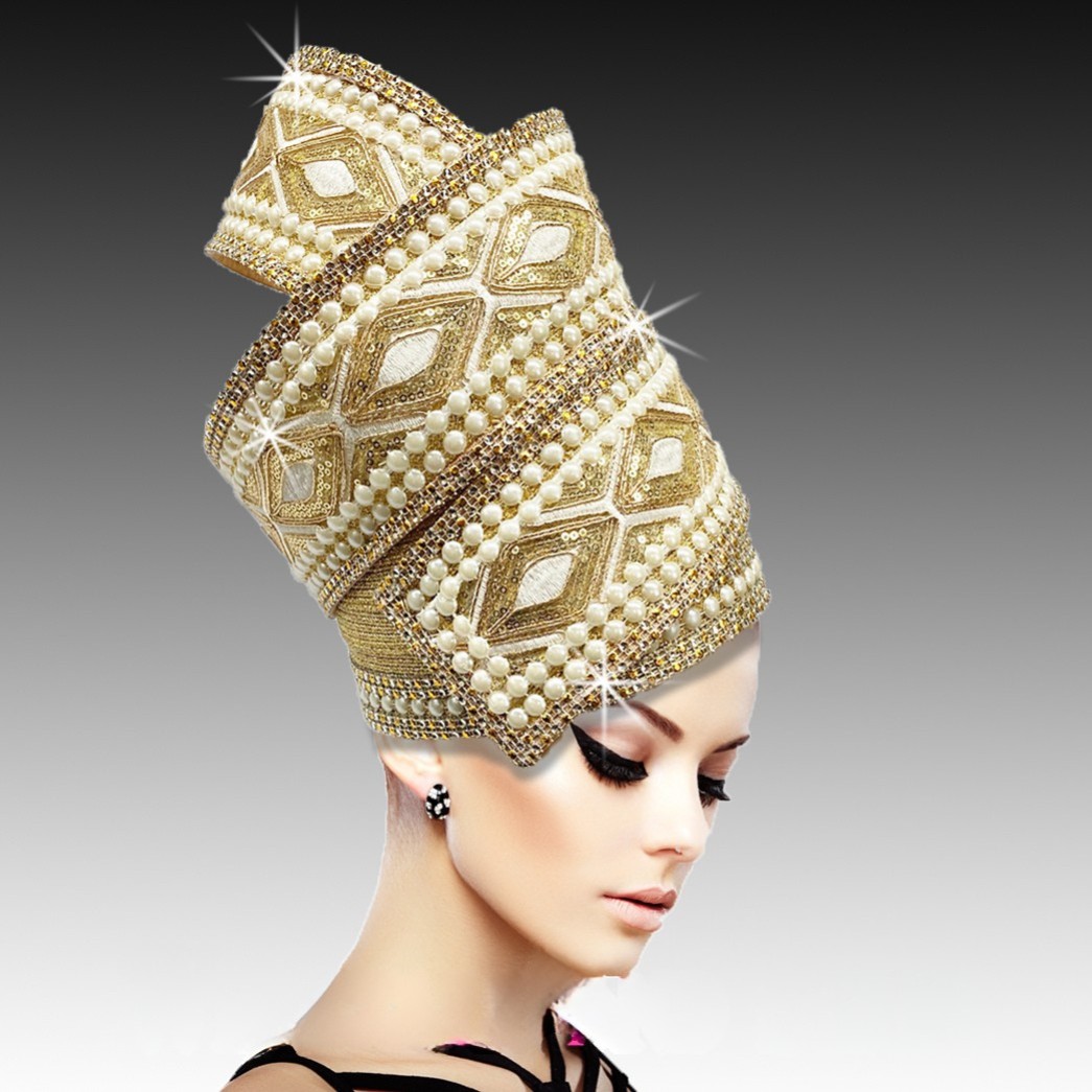 Church Hat 2966 HELIX-GO ( Jeweled Swirl Bubble )