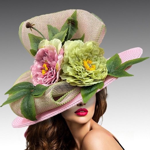 Church Hat 3358 MONET-Pink-Lime