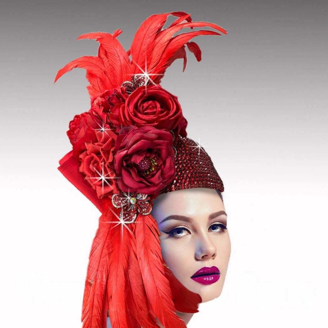 Church Hat  3386-RD ADELE