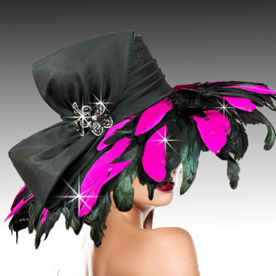 Church Hat 3390-BF PLUMERIA