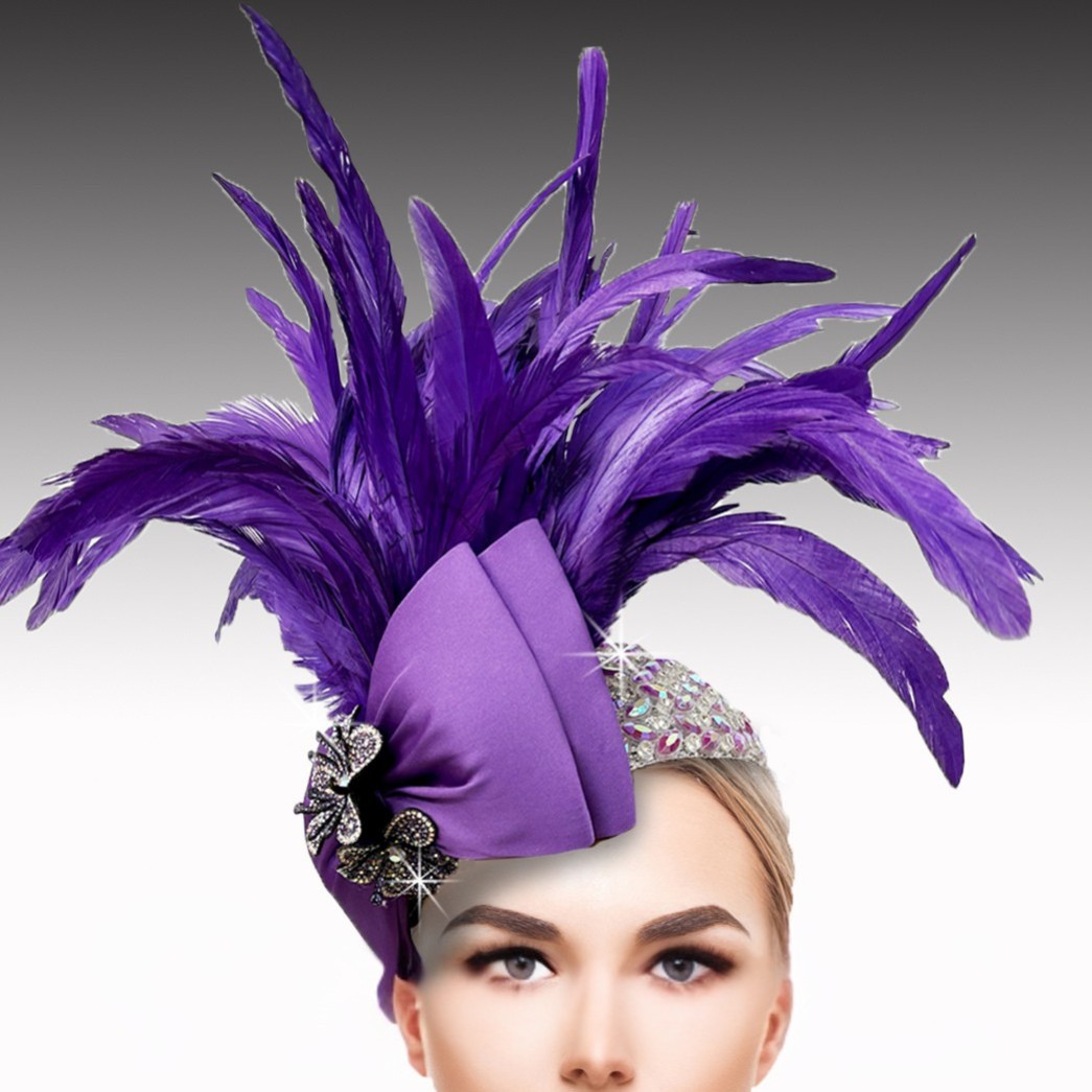 COCKATOO FA3220-PU Church Fascinator