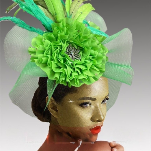 COSETTE FA3391-LIME Church Fascinator