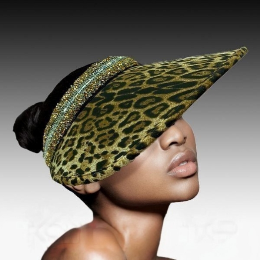 Church Hat V1807-BL-ANIMAL Shananay ( Sun Visor With Animal Print )